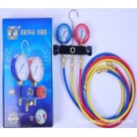 廠家直銷(xiāo) 制冷配件環(huán)保汽車(chē)加氟表組中央空調(diào)沖氟表組冷煤雙表組